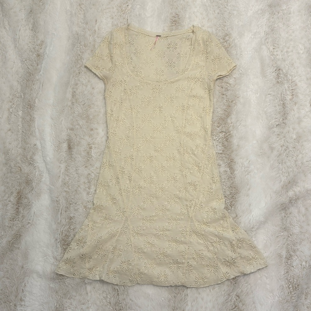FREE PEOPLE ivory godet Daisy dress